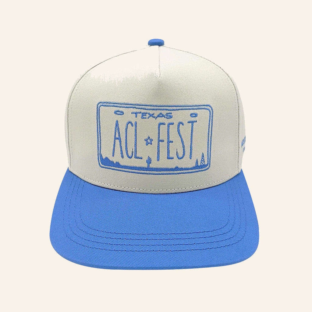 ACL Festival Merch Brandon Maxwell X ACL Fest Plate Embroidered Snapback Hat Gifts For Him - Lilybirchmarket