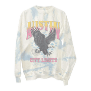 Aclfestival Merch Eagle Tie Dye Sweatshirt Fathers Day Gift From Daughter - Lilybirchmarket