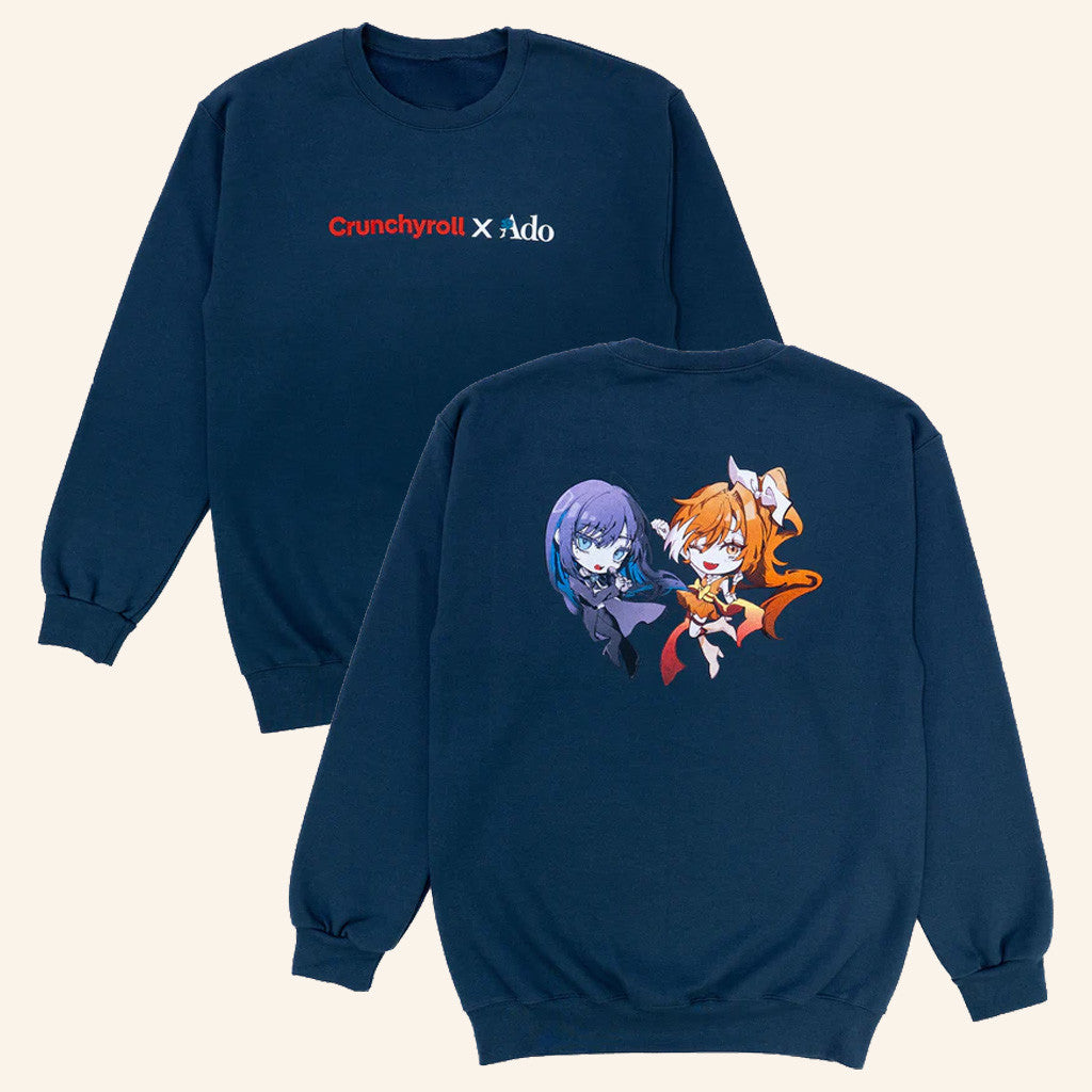 Ado Merch Crunchyroll x Ado Sweatshirt Hime And Ado Sweatshirt Gifts For Daughter - Lilybirchmarket