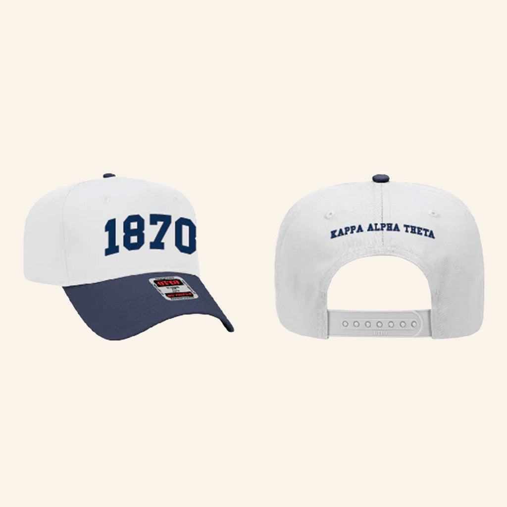 ADPI Merch 1870 Kappa Alpha Theta Embroidered Hat Gifts For Husband - Lilybirchmarket