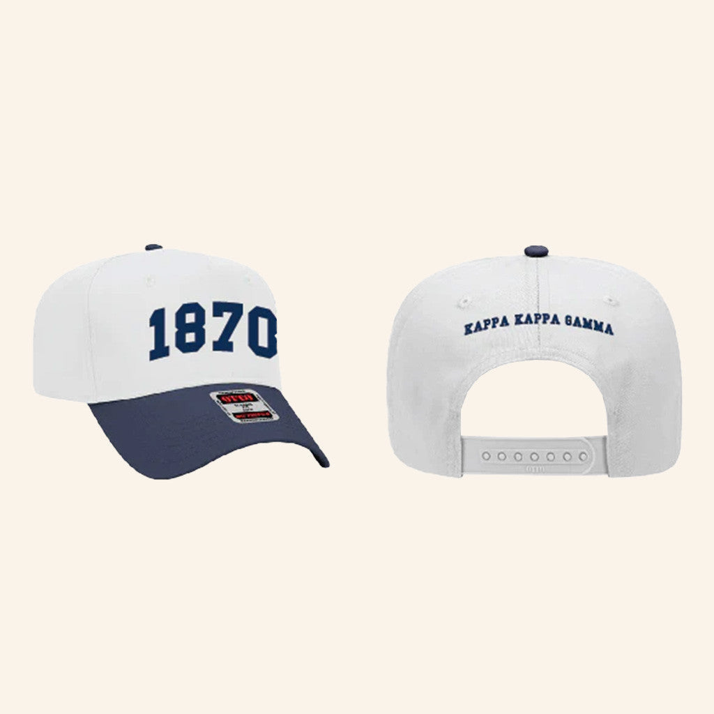 ADPI Merch 1870 Kappa Kappa Gamma Embroidered Hat Gifts For Boyfriend - Lilybirchmarket