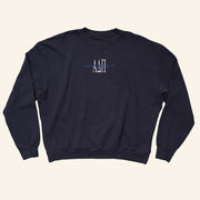 ADPI Merch Alpha Delta Pi Midnight Sky Embroidered Crewneck Sweatshirt Gifts For Him - Lilybirchmarket