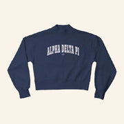 ADPI Merch Alpha Delta Pi Navy Sweatshirt Good Gifts For Her - Lilybirchmarket