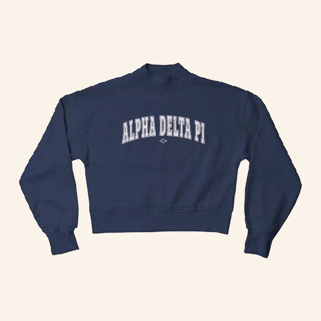 ADPI Merch Alpha Delta Pi Navy Sweatshirt Good Gifts For Her - Lilybirchmarket