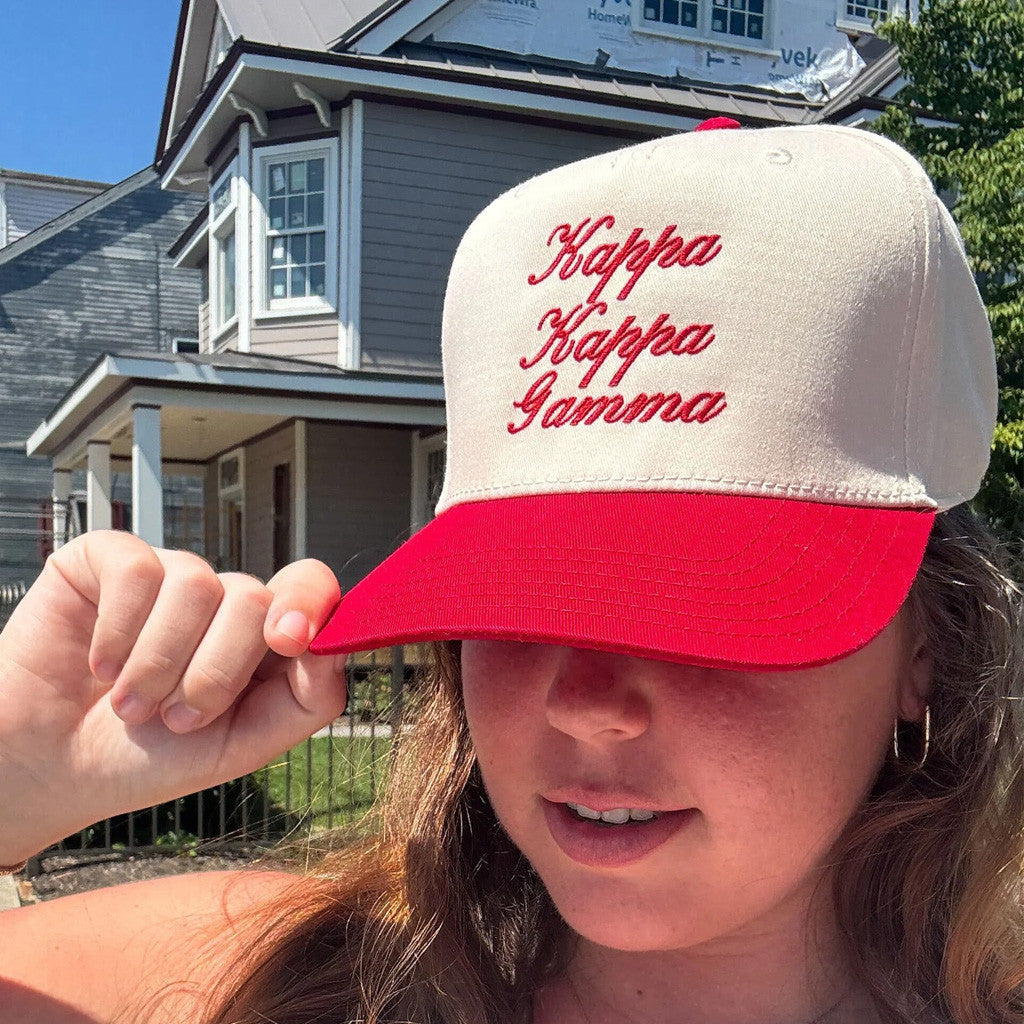 ADPI Merch Kappa Kappa Gamma Embroidered Hat Good Gifts For Girlfriend - Lilybirchmarket