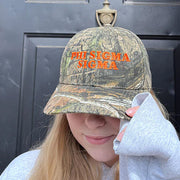 ADPI Merch Phi Sigma Sigma Orange Embroidered Camo Hat Gift Ideas For Her - Lilybirchmarket