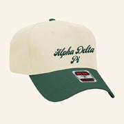 ADPI Merch Script Embroidered Alpha Delta Pi Hat Gifts For Dudes - Lilybirchmarket