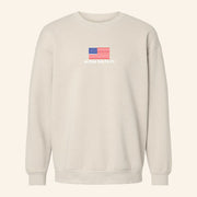 ADPI Merch USA Flag Alpha Delta Pi Crewneck Sweatshirt Gifts For Friends - Lilybirchmarket