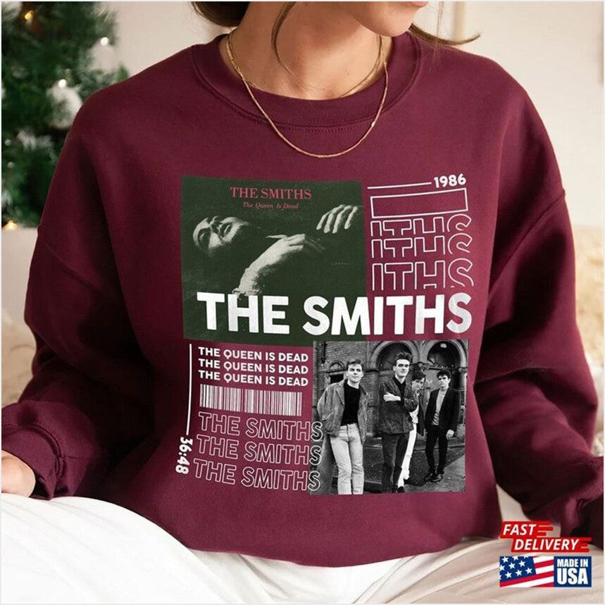 Aesthetic The Smiths T-Shirt Vintage Rock Band Sweatshirt Gifts For Brother Trendy Merch - Lilybirchmarket