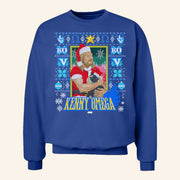 AEW Merch Kenny Omega Crewneck Purrfect Christmas Holiday Sweatshirt Dad Christmas Gifts - Lilybirchmarket