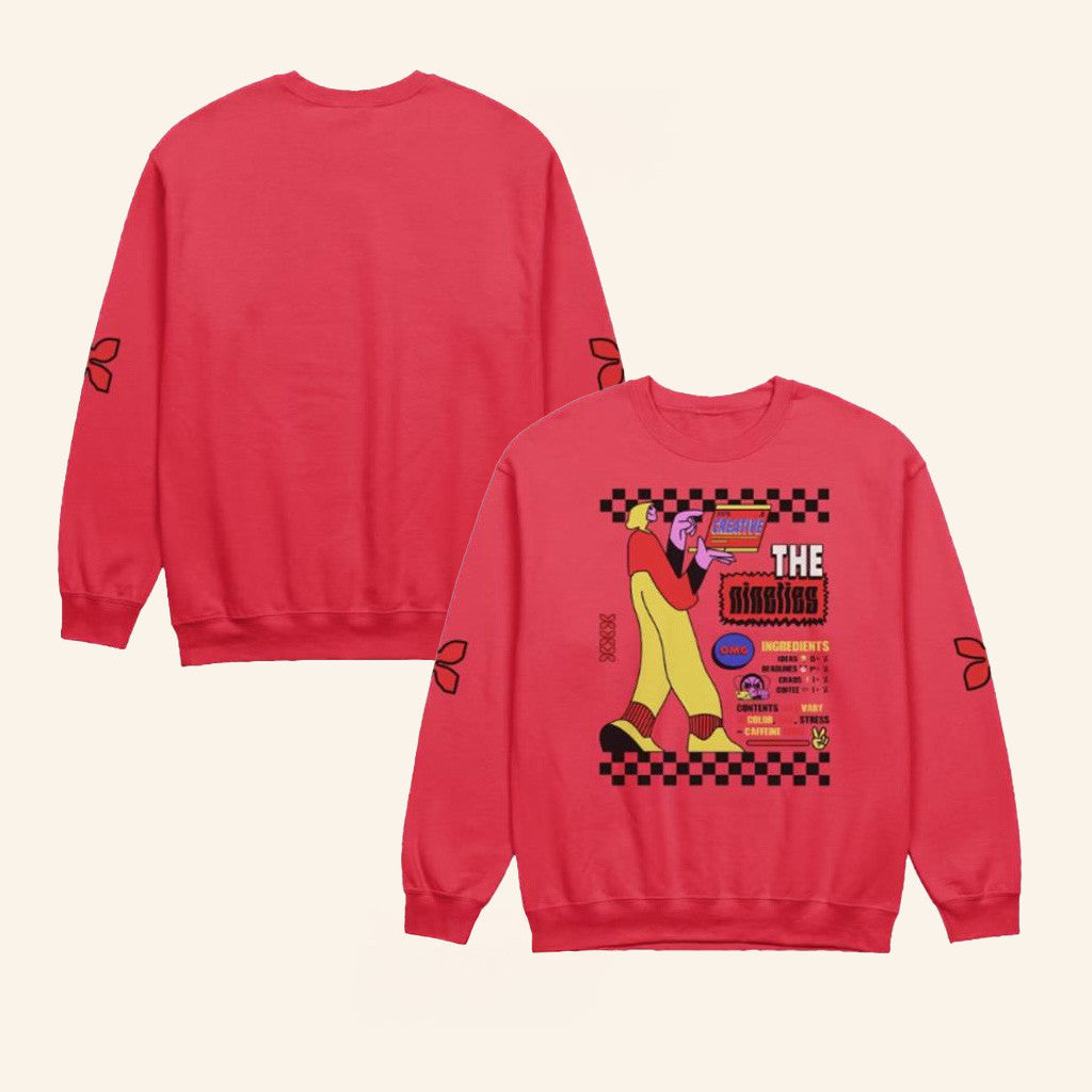 Aiah Assn Merch The 90'S Work Vibes Crewneck Sweatshirt Gift Ideas For Dudes - Lilybirchmarket