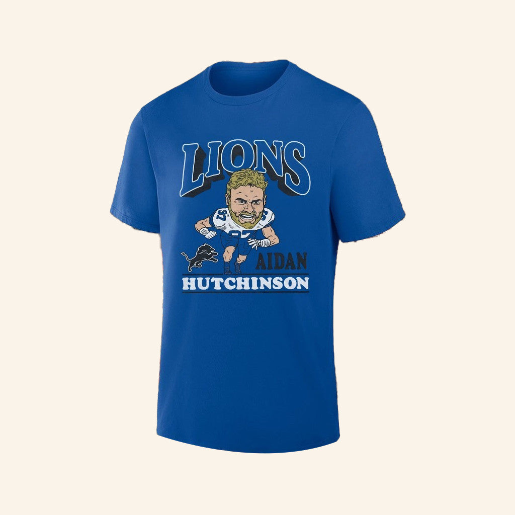Aidan Hutchinson Detroit Football Player T-Shirt Aidan Hutchinson Merch Fans Gifts - Lily Birch Market