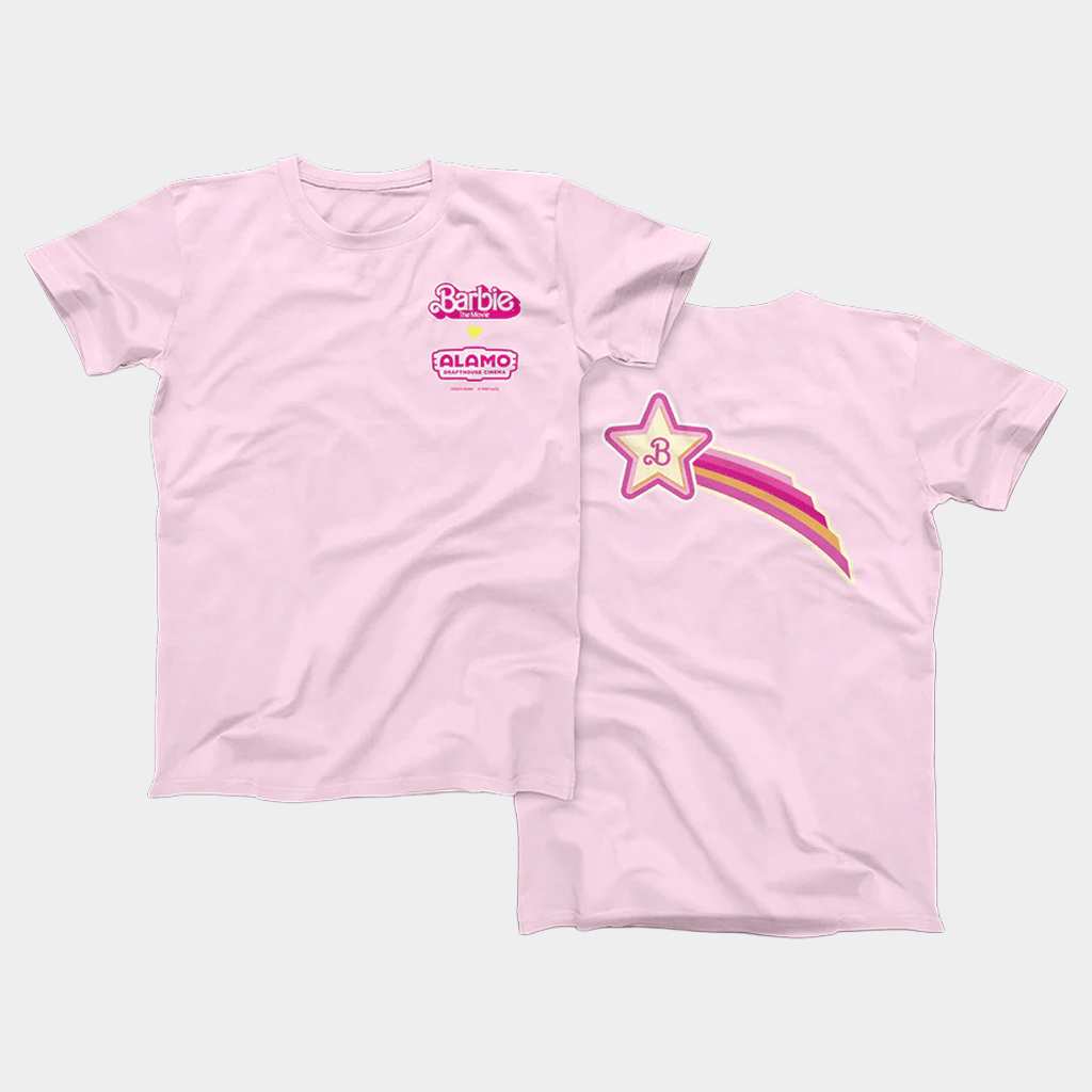 Alamo Drafthouse Merch BARBIE x Alamo Drafthouse T-Shirt Gift Ideas For Her - Lily Birch Market