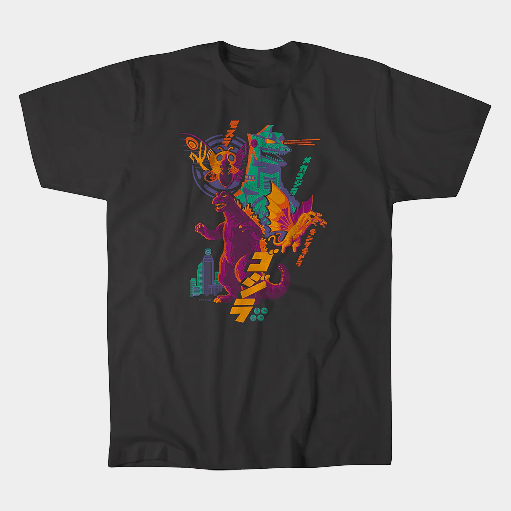 Alamo Drafthouse Merch Godzilla in Color T-Shirt Gift Ideas For Him - Lily Birch Market