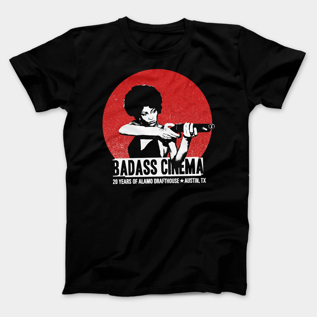 Alamo Drafthouse Merch Pam Grier Badass Cinema T-Shirt Birthday Gift Ideas For Him - Lily Birch Market