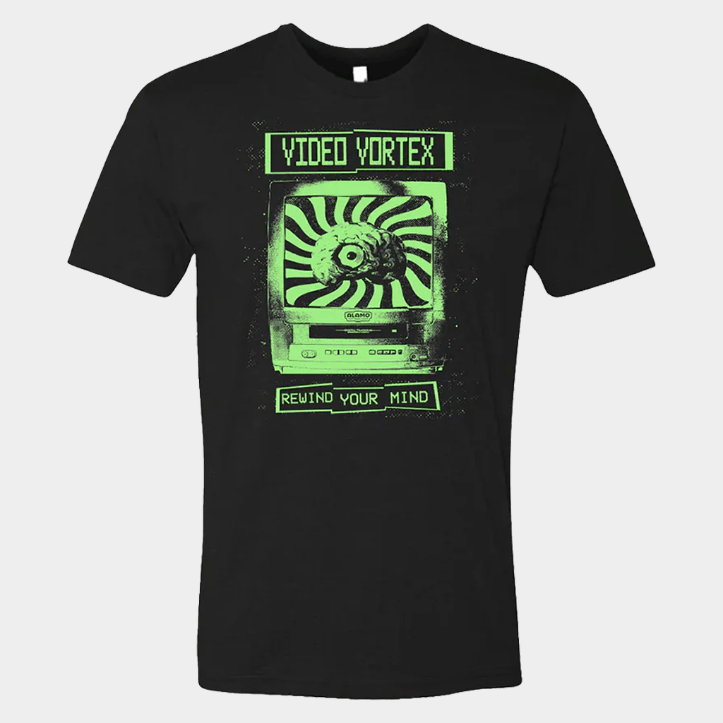 Alamo Drafthouse Merch Video Vortex Rewind Your Mind T-Shirt Good Gifts For Boyfriend - Lily Birch Market