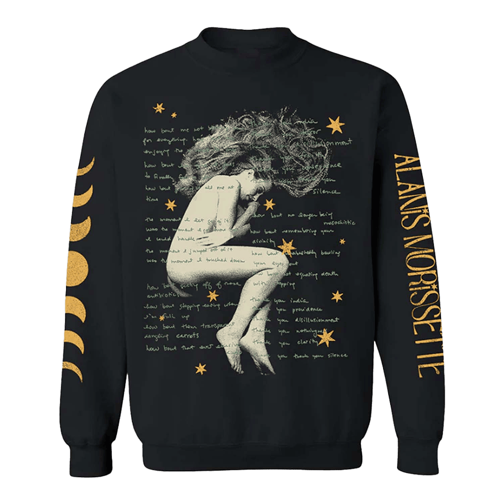 Alanis Merch Celestial Lyrics Crewneck Sweatshirt Gifts For Music Fans - Lilybirchmarket