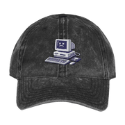 Alberta Merch Sad Computer Embroidered Hat Presents For Dad - Lilybirchmarket