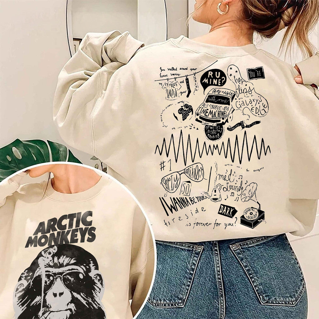 Album Arctic Monkeys AM Tracklist Sweatshirt Arctic Monkeys Merch Best Gifts For Sister - Lilybirchmarket