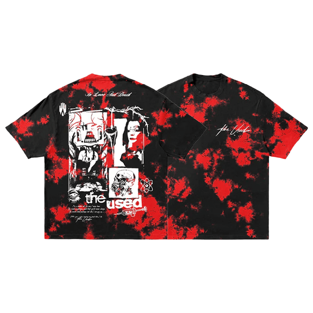 Album Die Dye T-Shirt The Used Merch Music Gift Ideas For Guys - Lily Birch Market