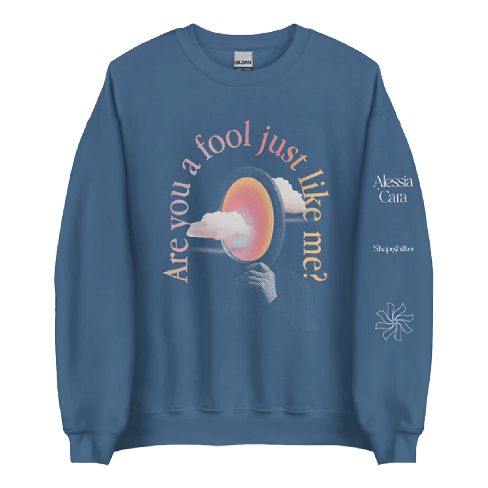 Alessia Cara Are You A Fool Slate Blue Crewneck Sweatshirt Def Jam Merch Gifts For Her - Lilybirchmarket
