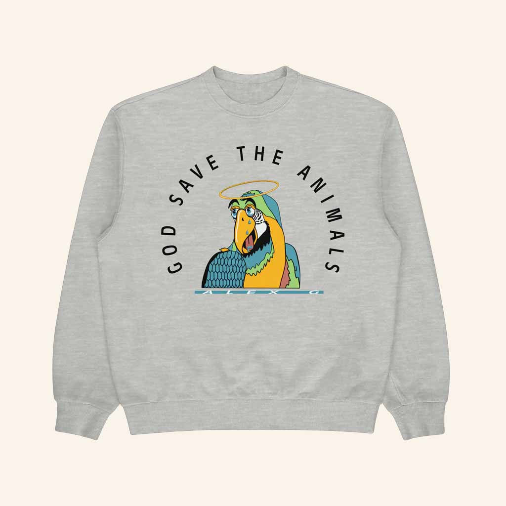 Alex G Merch Parrot Crewneck Sweatshirt Christmas Gift Ideas For Him - Lilybirchmarket