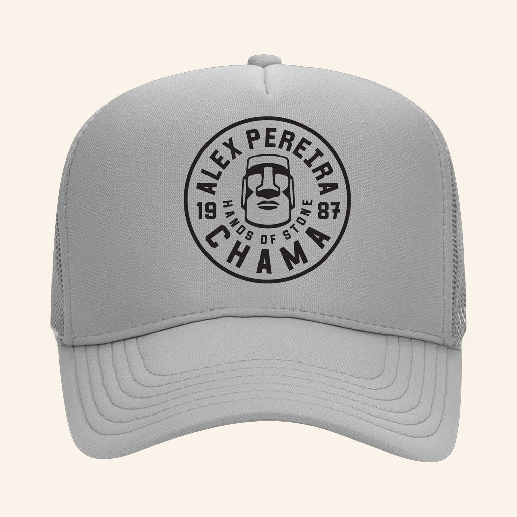 Alex Pereira Merch Chama Hands Of Stone Circle Trucker Hat Xmas Presents For Him - Lilybirchmarket