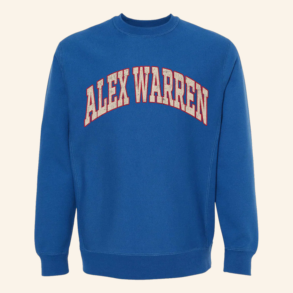 Alex Warren Merch Alex Warren Collegiate Sweatshirt Unique Gifts For Music Lovers - Lilybirchmarket