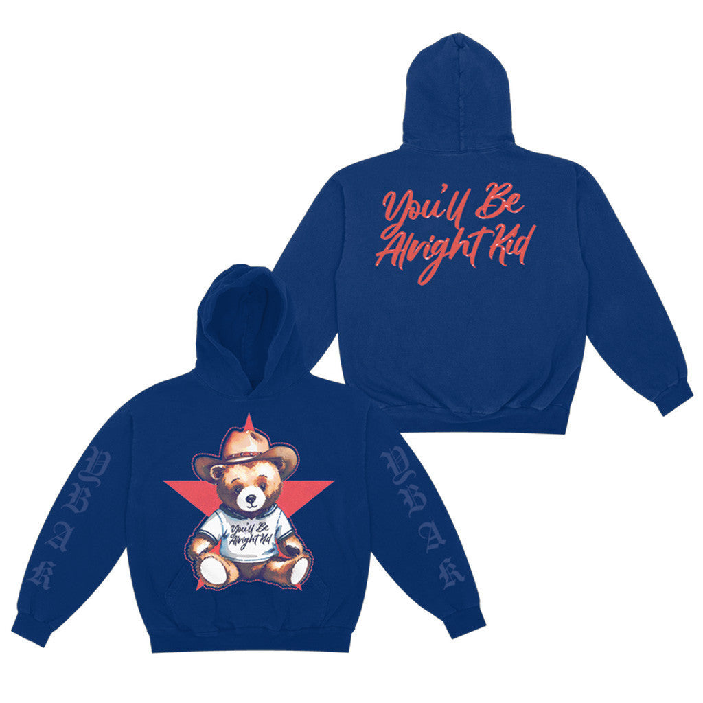 Alex Warren Merch Teddy You'll Be Alright Kid Hoodie Gifts For Girlfriend - Lilybirchmarket