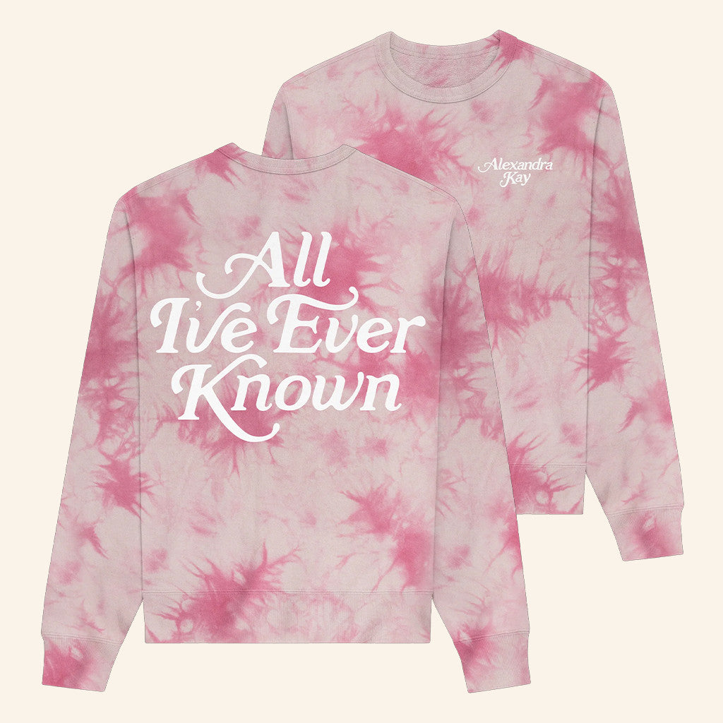 Alexandra Kay Merch All I've Ever Known Tie Dye Sweatshirt Cool Gifts For Music Lovers - Lilybirchmarket