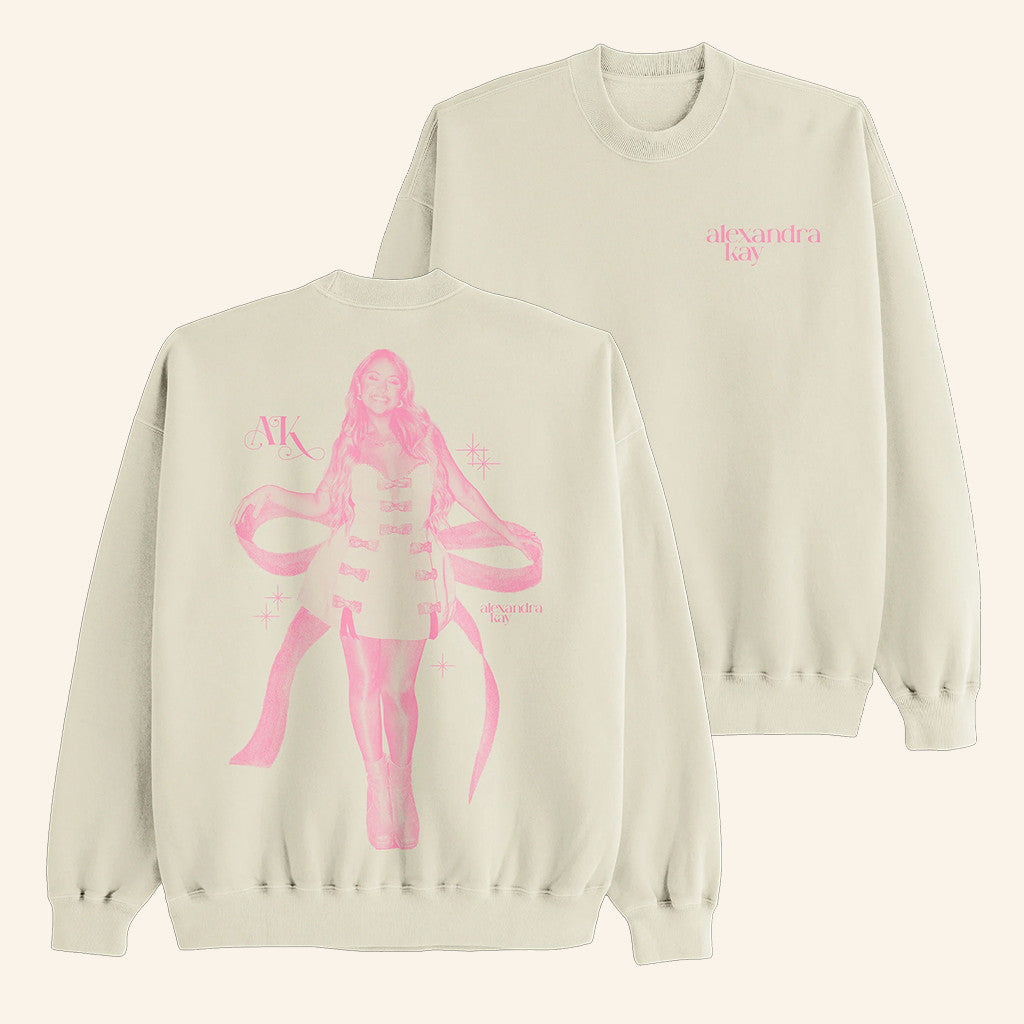 Alexandra Kay Merch Bow Sweatshirt Unique Gifts For Music Lovers - Lilybirchmarket
