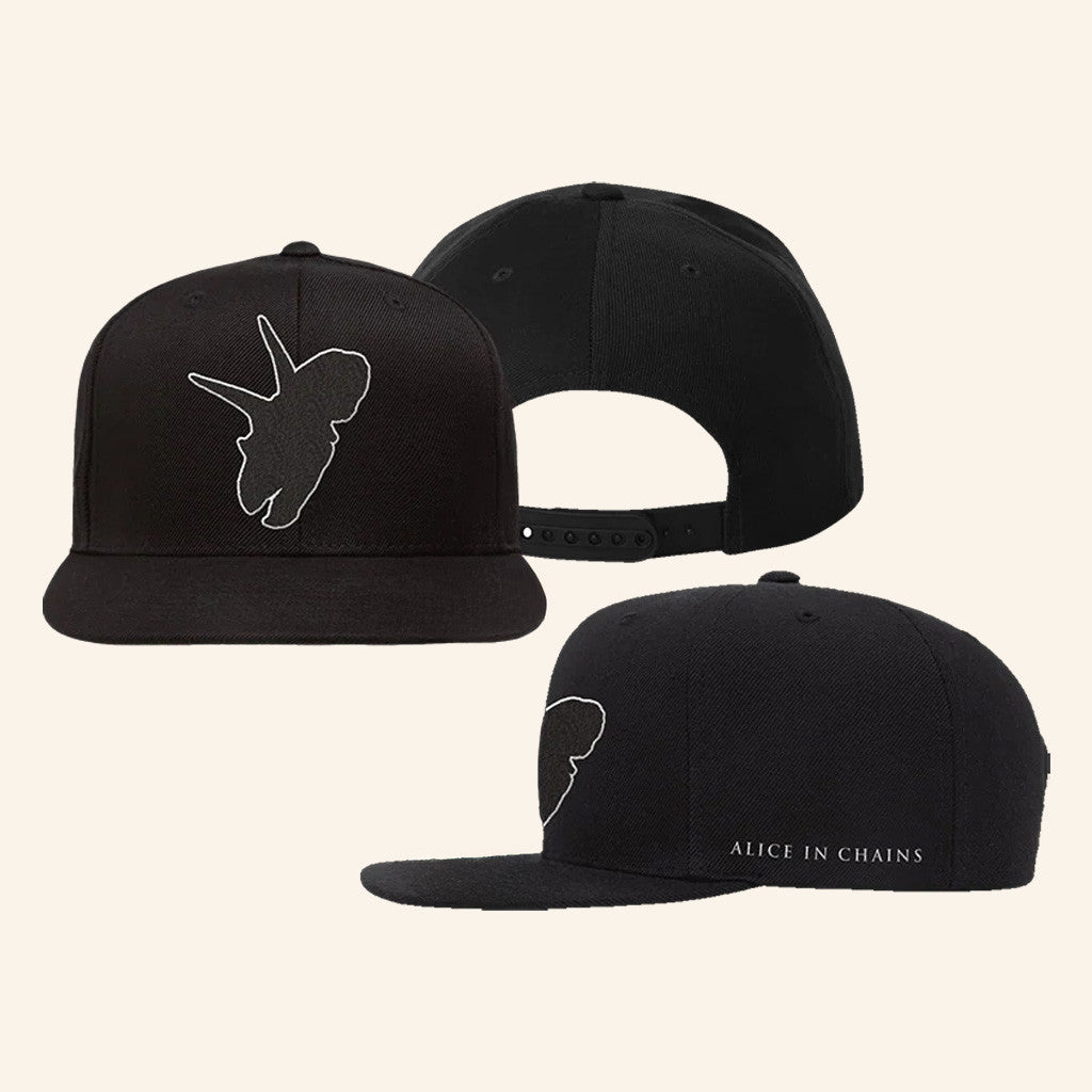 Alice In Chains Merch Dinosaur Logo Embroidered Snapback Hat Christmas Gifts For Rock Lovers - Lilybirchmarket