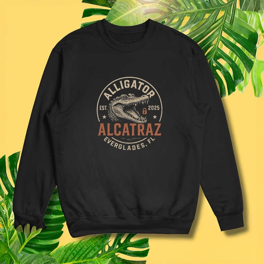 Alligator Alcatraz Florida Everglades Sweatshirt Make America Safe Again Sweatshirt Gifts - Lilybirchmarket