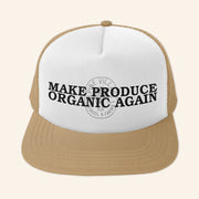 Alpine Village Idaho Merch Make Produce Organic Again Trucker Hat Christmas Gifts For Him - Lilybirchmarket