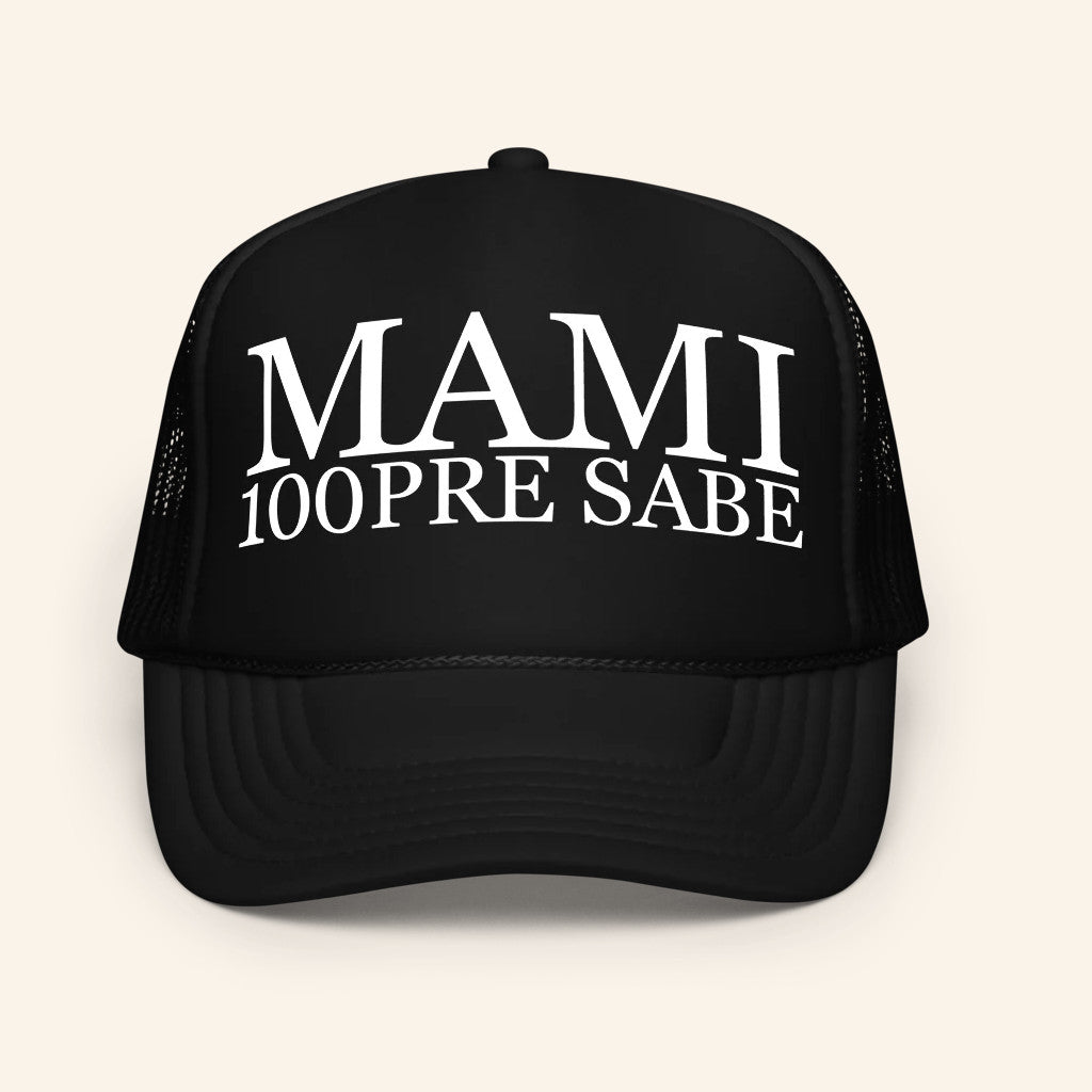 Alvaro Diaz Merch Mami 100Pre Sabe Trucker Hat Cool Gifts For Music Lovers - Lilybirchmarket