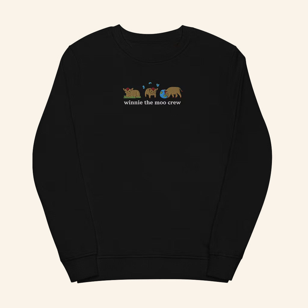 Alveus Sanctuary Merch Winnie The Moo Embroidered Sweatshirt Gift Ideas For Him - Lilybirchmarket
