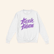 Amber Glenn Merch Believe Breathe Crewnecks Sweatshirt Gifts For Boyfriend - Lilybirchmarket