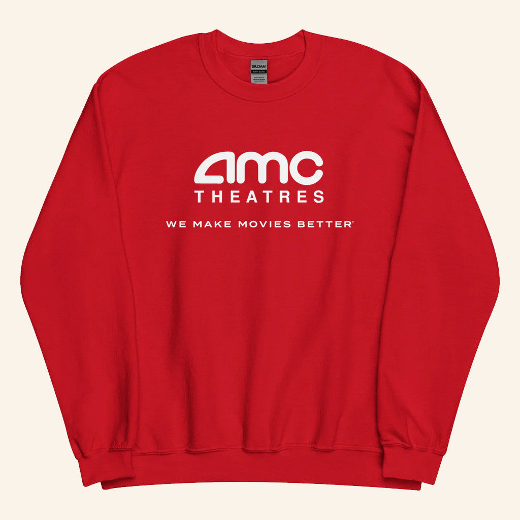 AMC Theatres Merch AMC Theatres Logo Crewneck Sweatshirt Gifts For Girlfriend - Lilybirchmarket