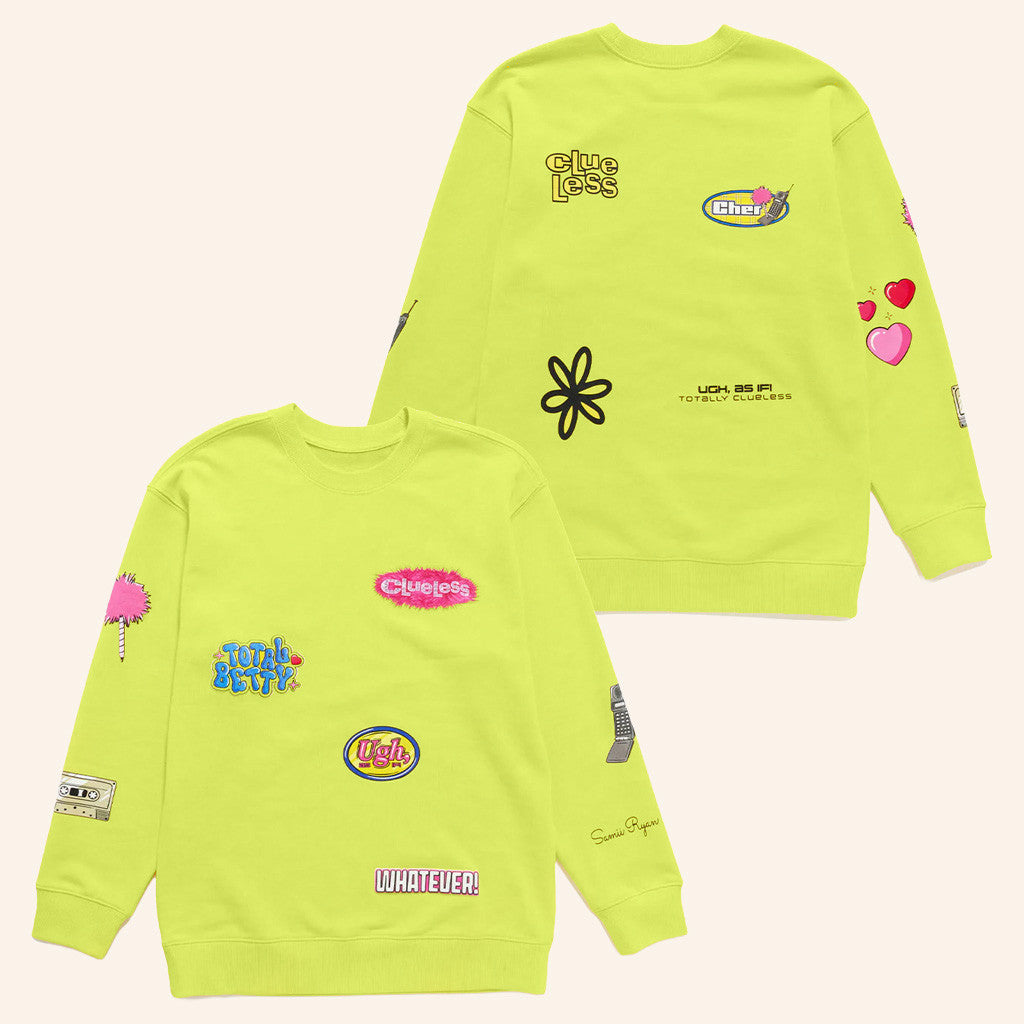 AMC Theatres Merch Clueless Graphic Crewneck Sweatshirt Gifts For Daughter - Lilybirchmarket
