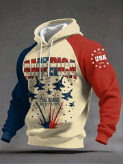 America 250 Years Hoodie July 4 1776 2026 Hooded Sweatshirt 4 Of July Apparel Patriotic Gifts - Lilybirchmarket