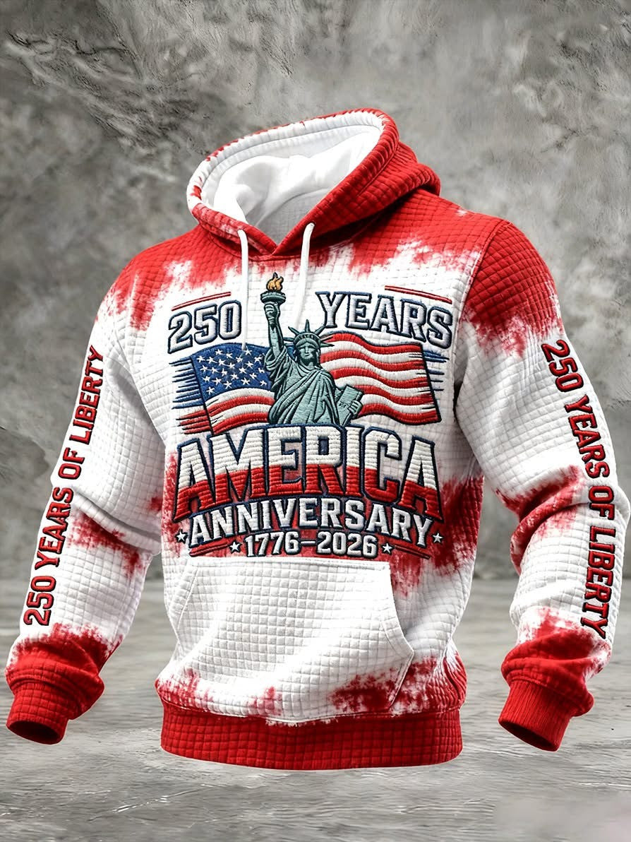 America 250 Years Of Liberty Hoodie Statue Of Liberty Apparel Gift Ideas For Father - Lilybirchmarket