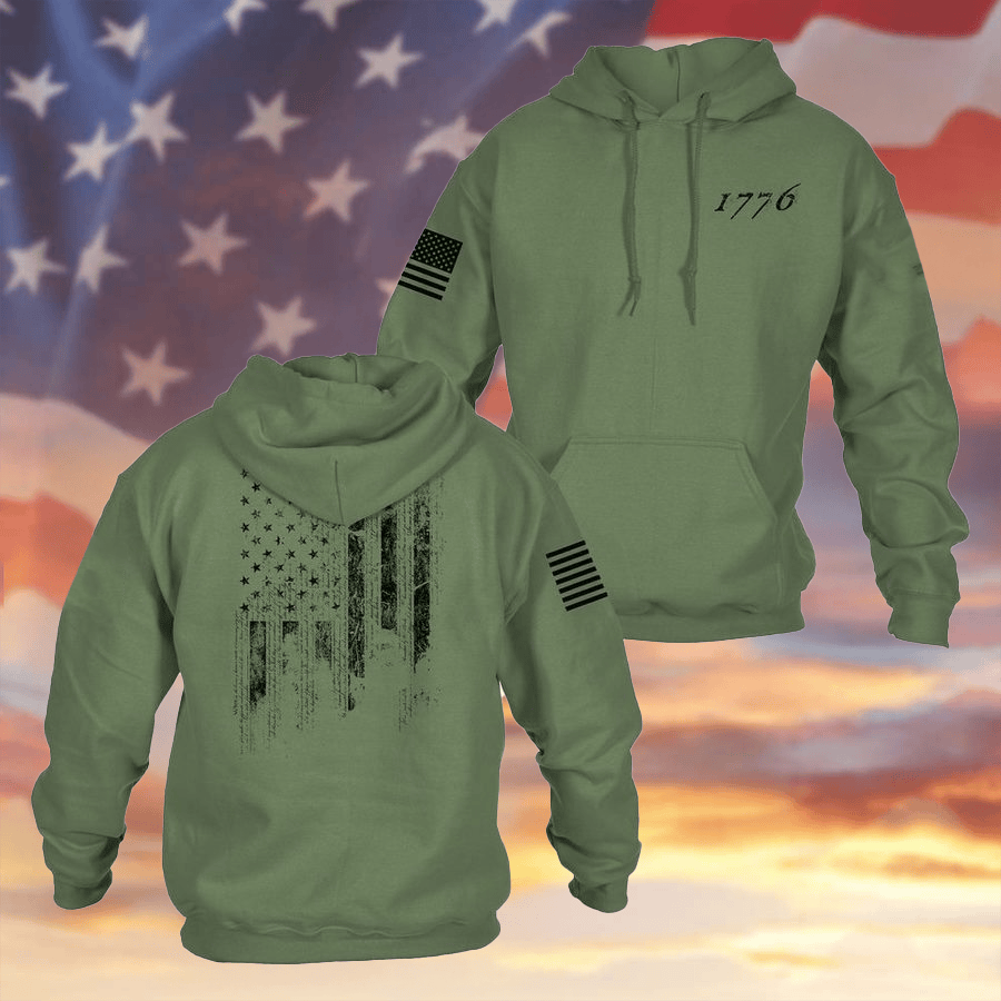 America 250th Anniversary Hoodie 1776 Flag Patriotic Clothing 4th Of July Gifts For Men - Lilybirchmarket