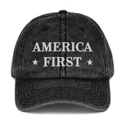 America First Hat Embroidered Patriotic Hat Best Gifts For Dad - Lilybirchmarket