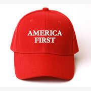 America First Hat Embroidered Red USA Patriotic Hat Gifts For Dad - Lilybirchmarket