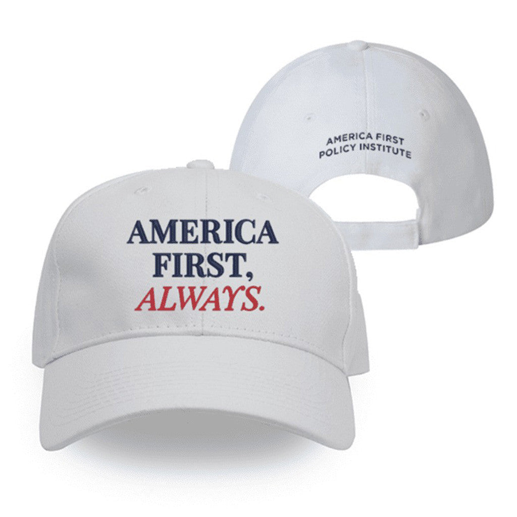 America First Hat Embroidered White America First Policy Institute Hat Patriotic Cap - Lilybirchmarket