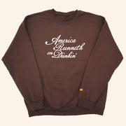 America Runneth On Dunkin Merch America Runneth On Dunkin' Sweatshirt Best Gifts For Her - Lilybirchmarket