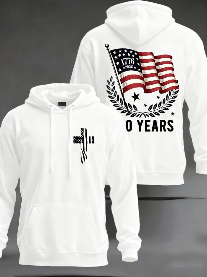 American 250th Anniversary Hoodie USA Flag 4Th Of July Clothes Patriotic Gifts For Husband - Lilybirchmarket