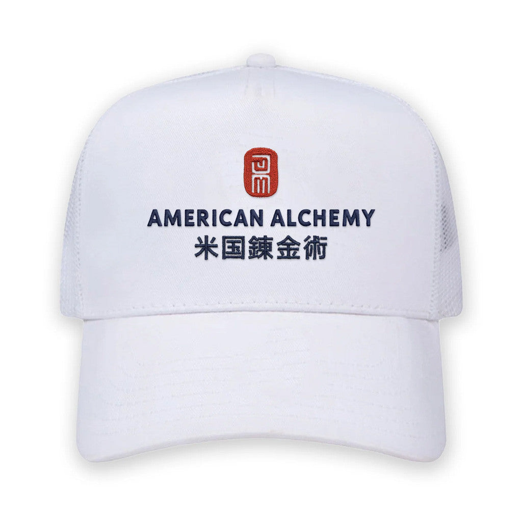 American Alchemy Merch Embroidered Fukushima Prefecture Trucker Hat Gifts For Friends - Lilybirchmarket