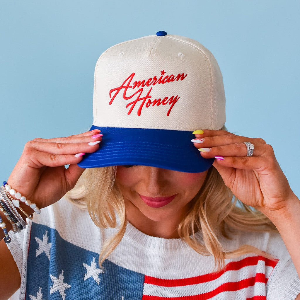 American Honey Hat Embroidered Best Gifts For Wife - Lilybirchmarket