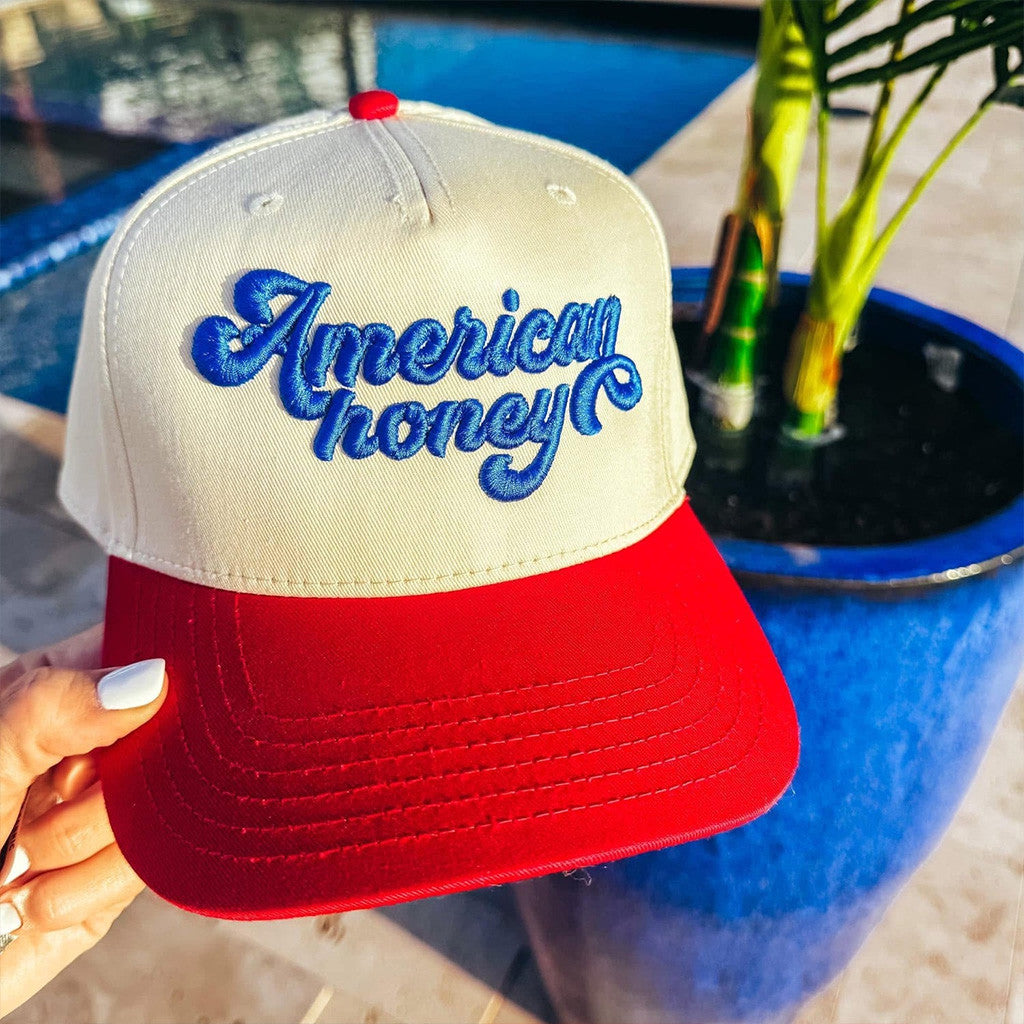 American Honey Hat Embroidered Gift Ideas For Boyfriend - Lilybirchmarket
